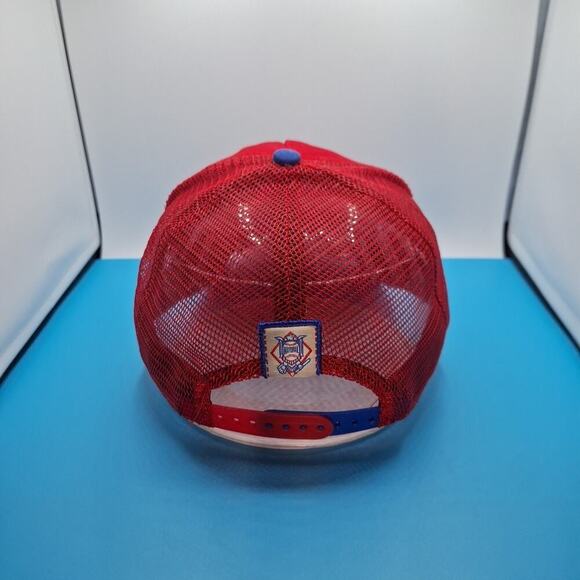 New Era Philadelphia Phillies Mesh Hat Cap MLB 9Forty Snap Back Blue White Red - Picture 3 of 8